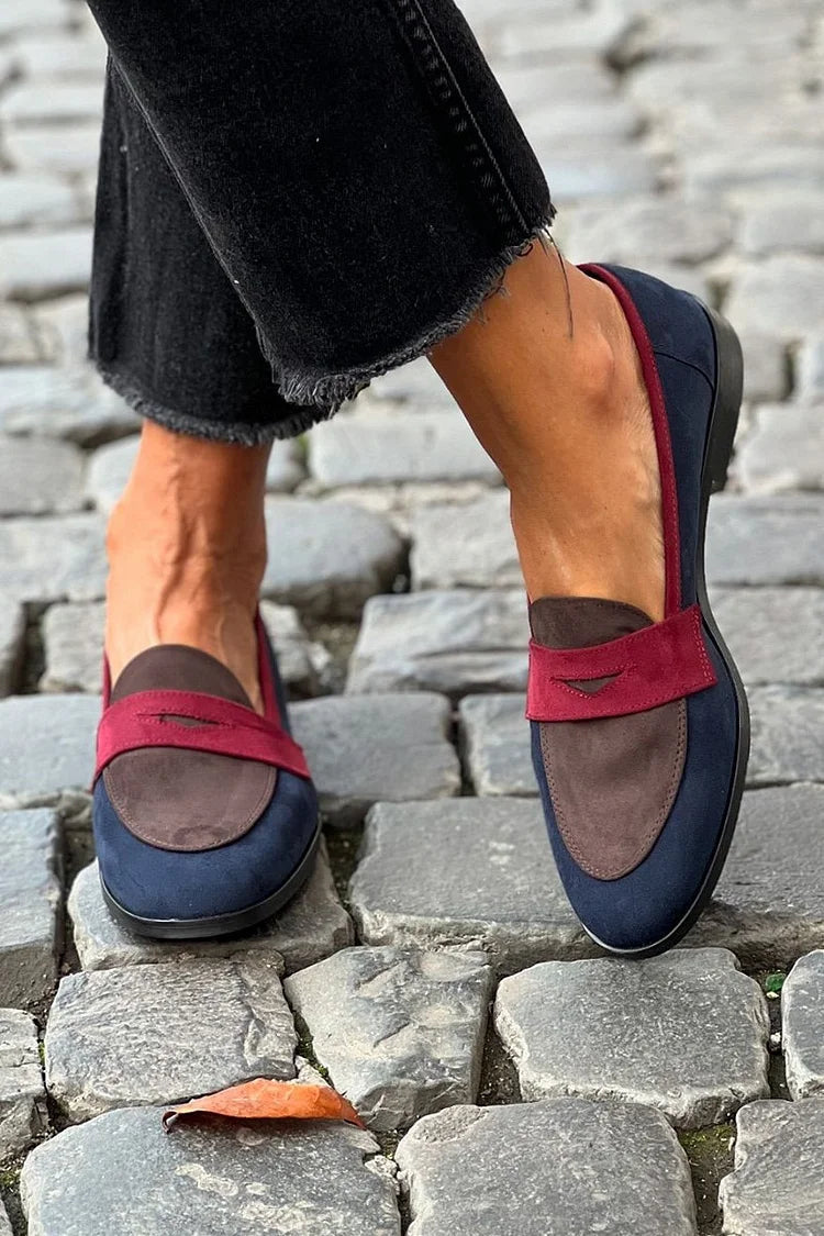Sylvie™ |Chic Tweekleurige Moccasins