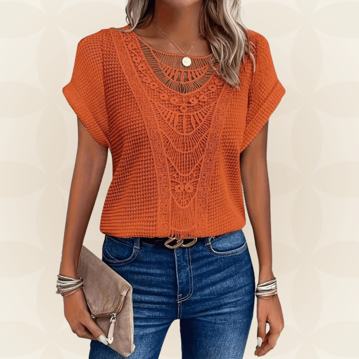 Sara | Chique Kanten Top