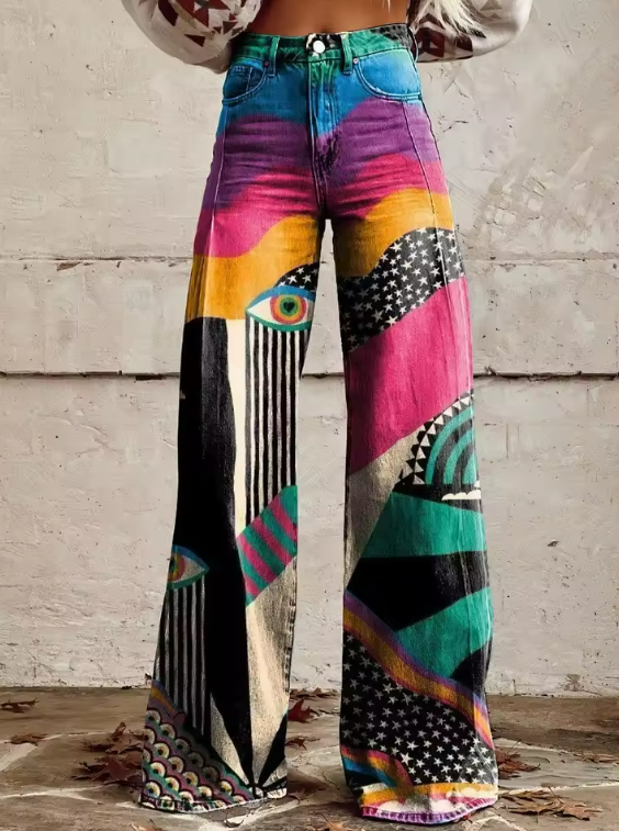 Talia - Flared Broeken Boho Chic