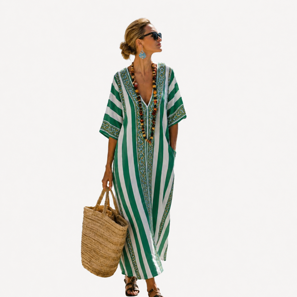 Lange Caftan - Groen