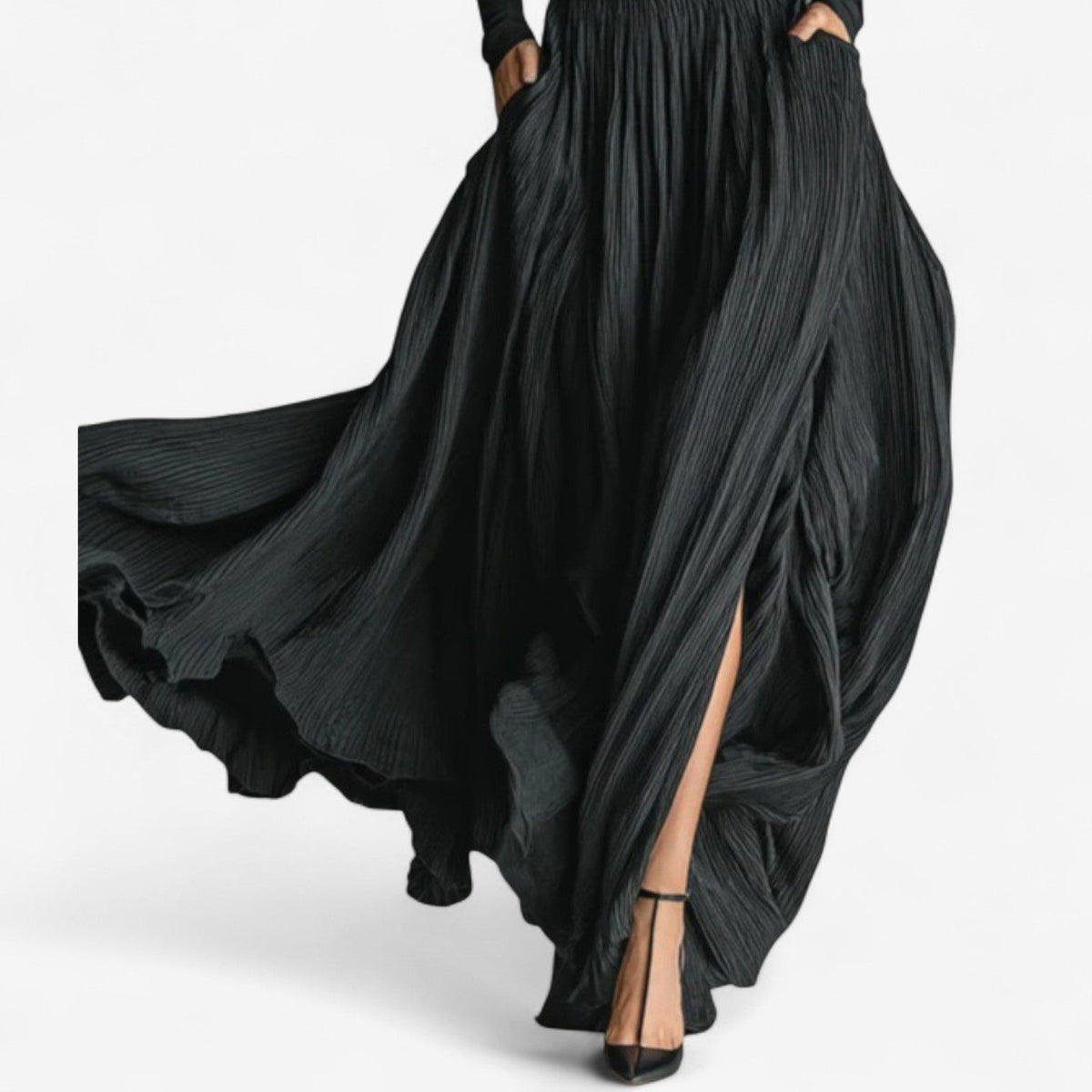 Roxan - Maxi-jurk met hoge taille