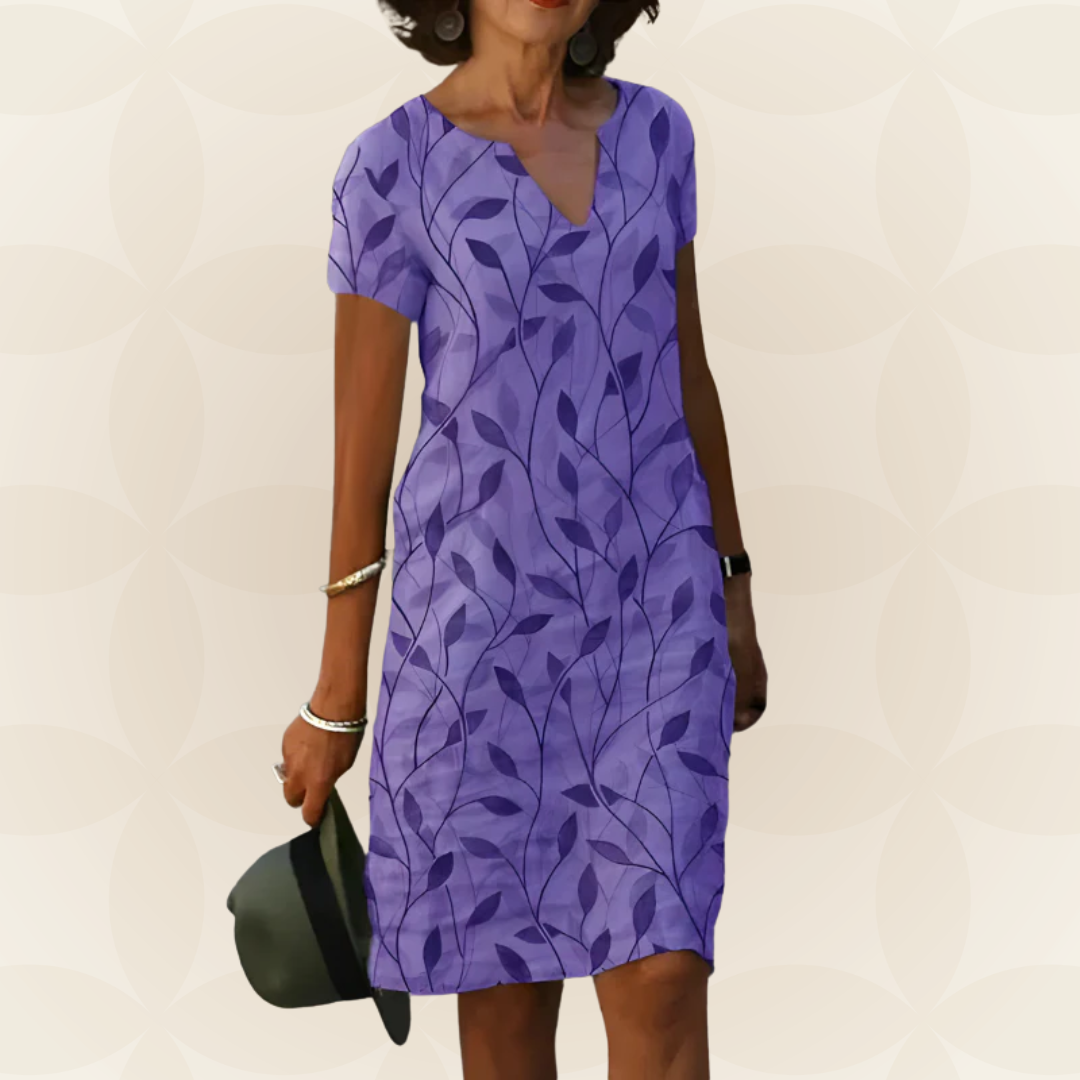 Elin – Comfortabele jurk met zomerse print