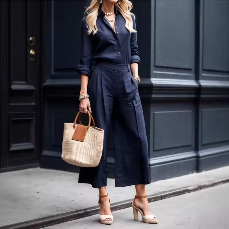 Nory -- Losvallende set met broek