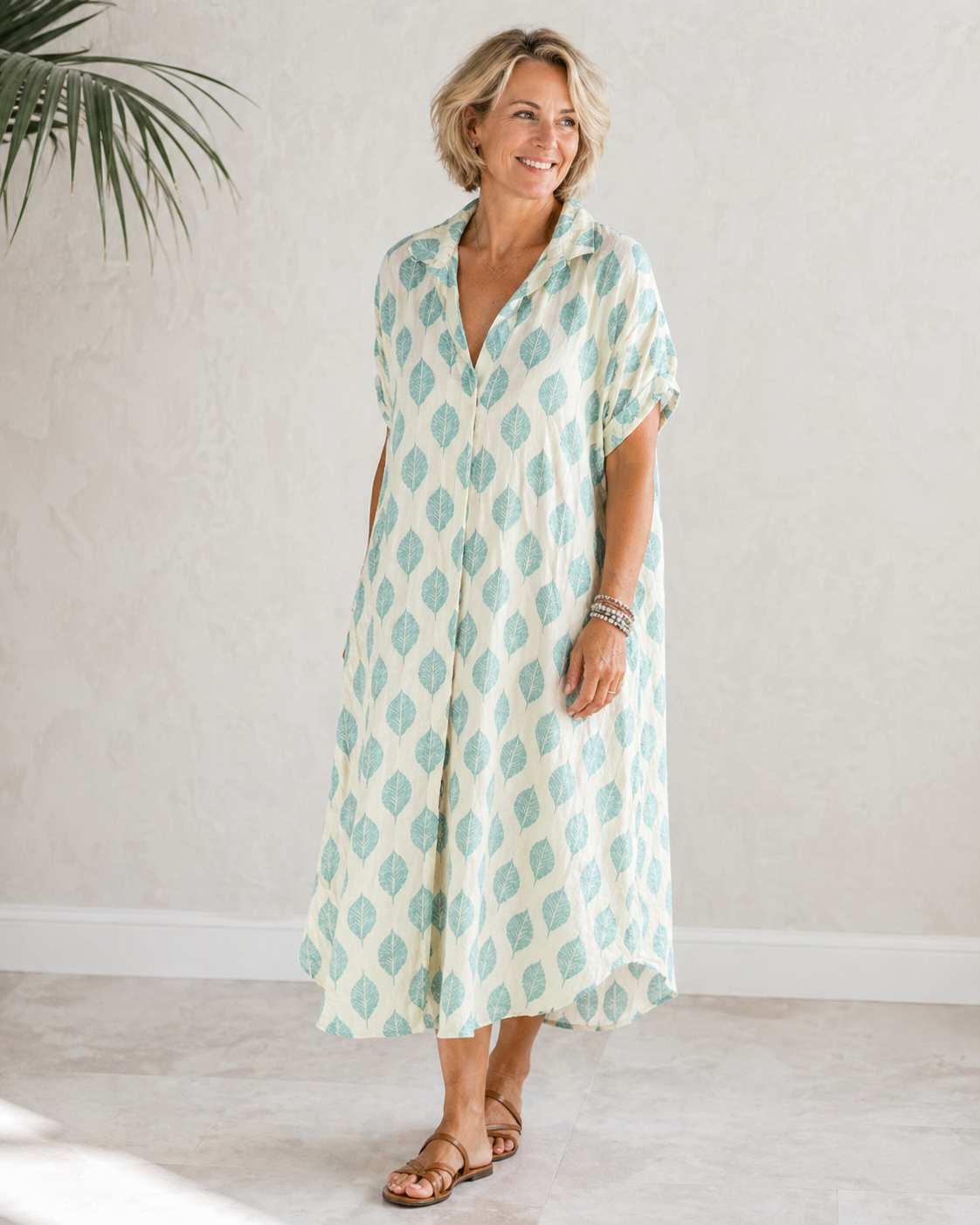 Angela - Zomerjurk met geometrische print