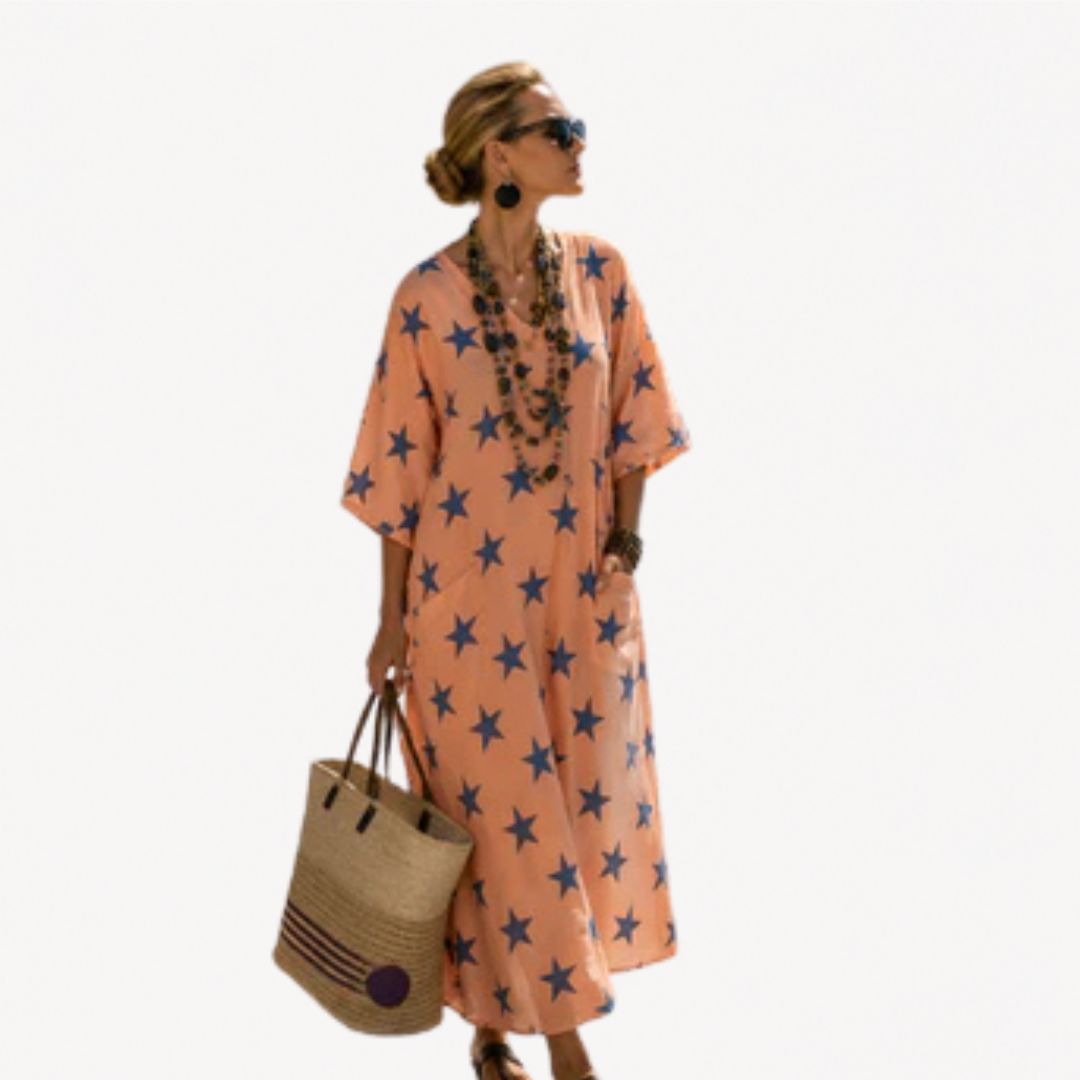 Lange Caftan - Sterrenprint