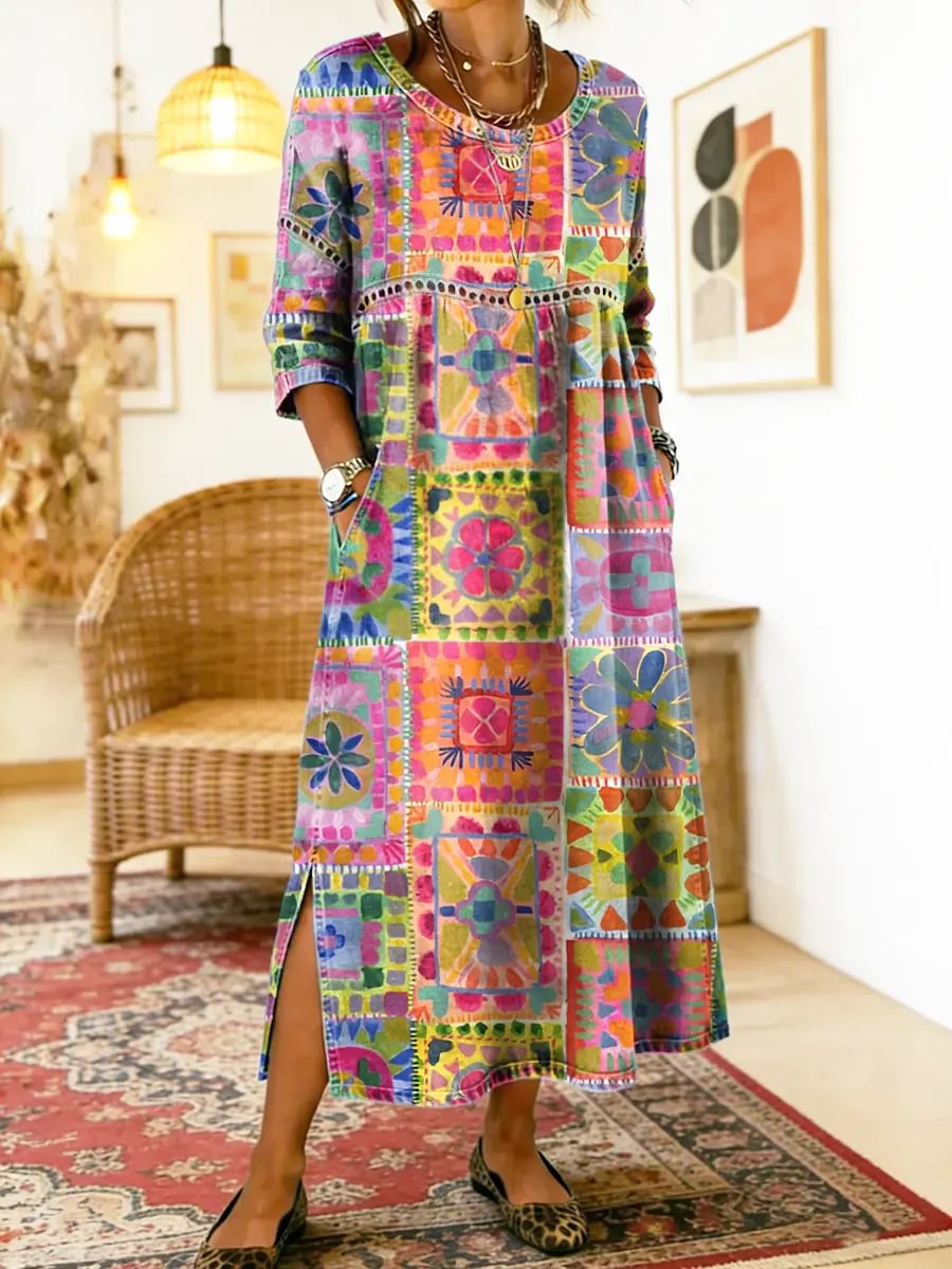 Pilar | Etnische Print Jurk
