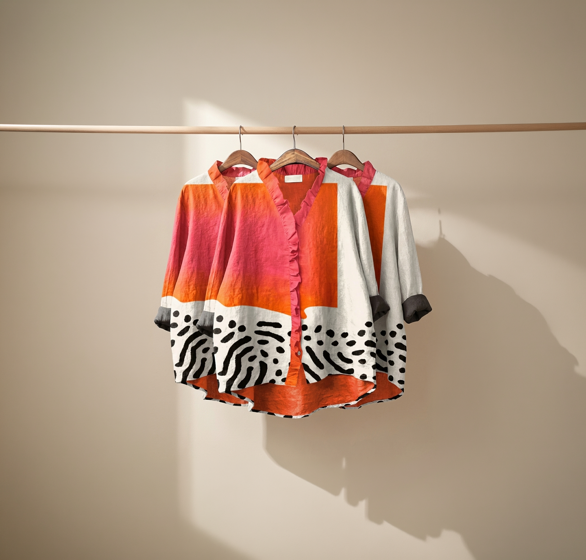 Nelly - Elegante linnen zomerblouse