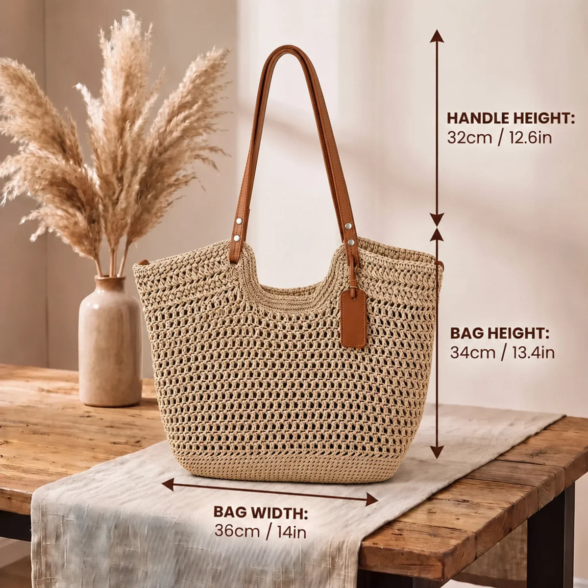 Yfke | De Handgeweven Haak Tote Bag