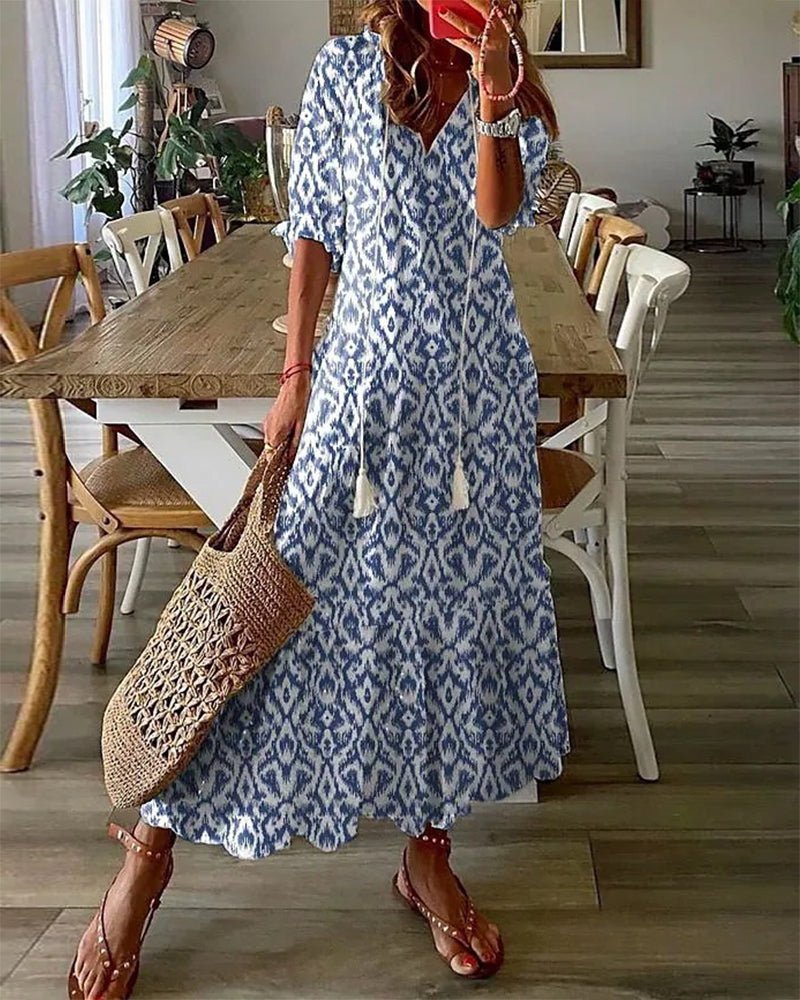 LUNA | EFFORTLESS BOHO MIDI JURK