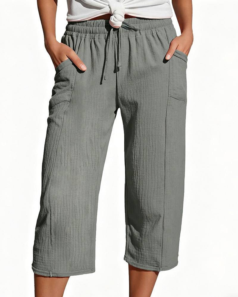Cécile | Comfortabele Driekwart Broek