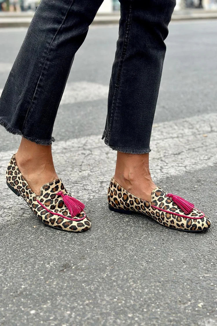 Rihanna™ | Mocassins met luipaardprint