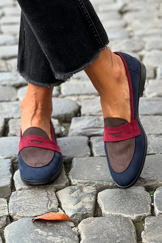 Sylvie™ |Chic Tweekleurige Moccasins
