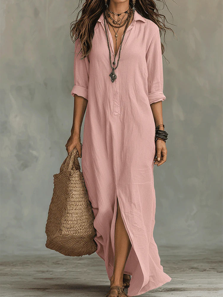 Trudy | Flatterende Maxi Jurk