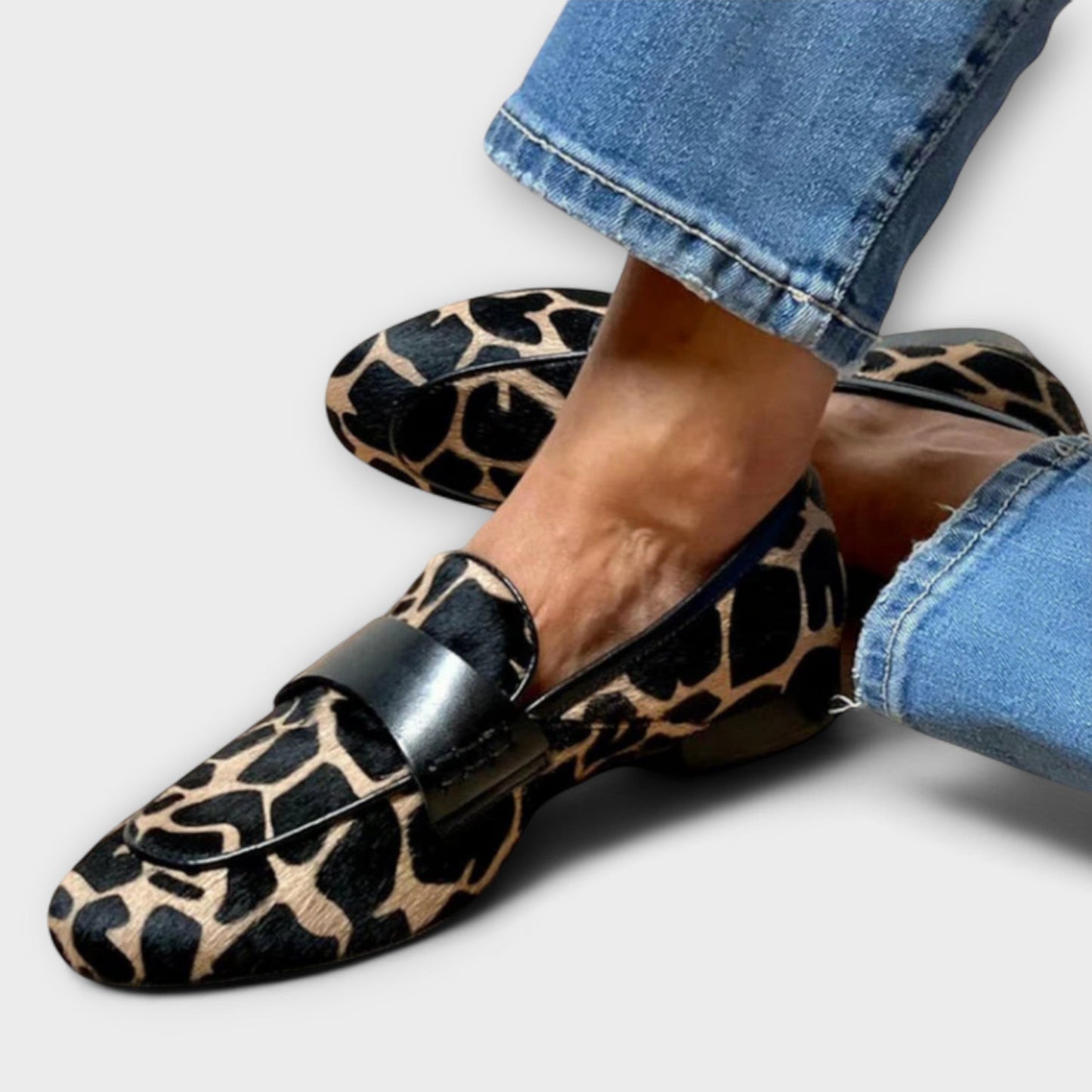 Léonie™ Moccasins met luipaardprint