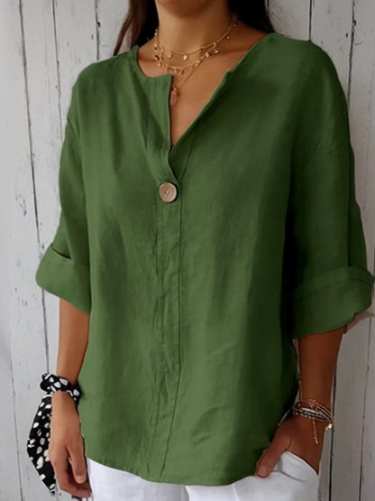 Luny - Casual V-Hals Blouse