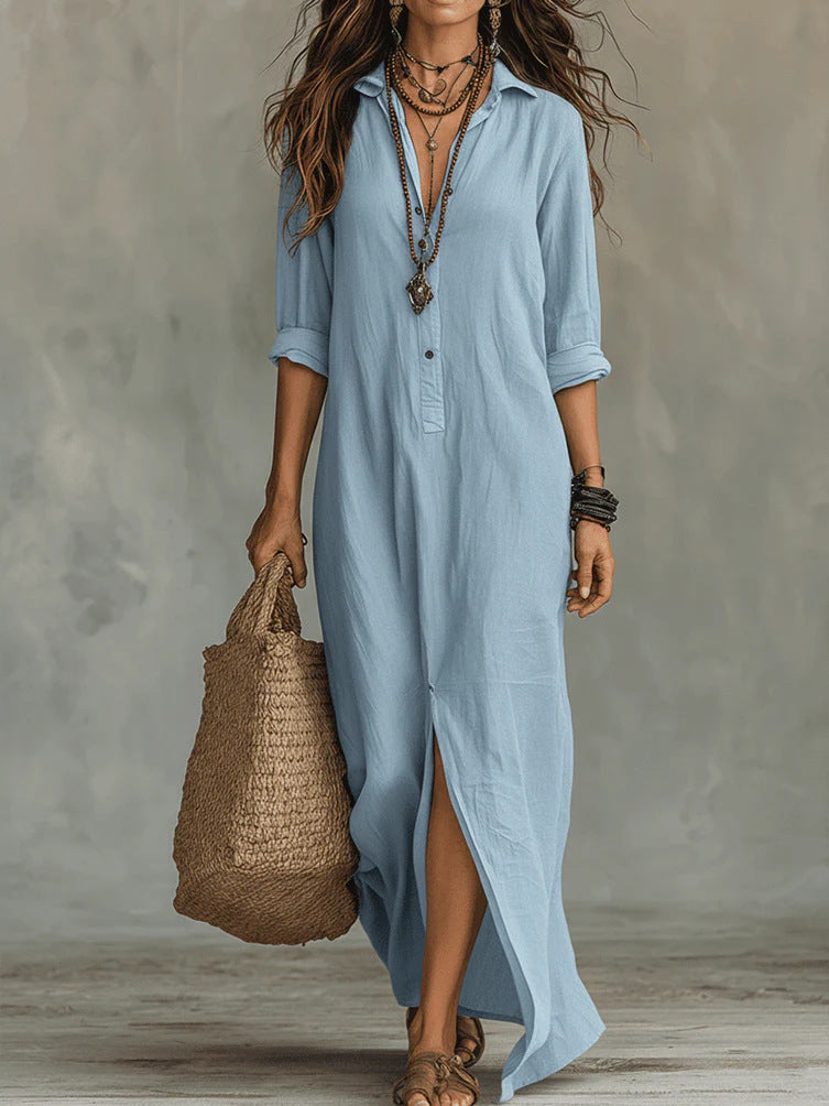 Trudy | Flatterende Maxi Jurk
