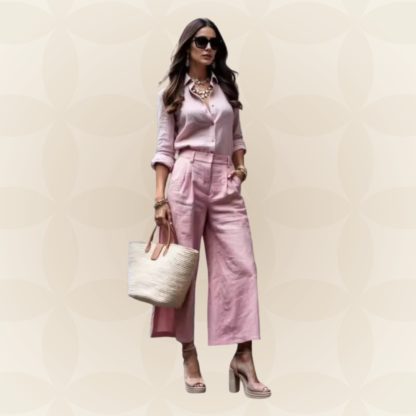 Nory -- Losvallende set met broek
