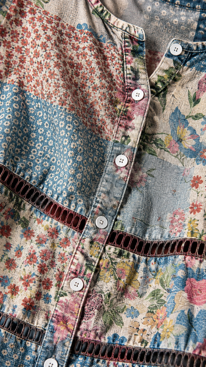 Anoukje | Vintage Bloemenprint Blouse