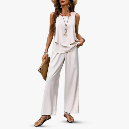 By Esmee - Premium tweedelige set met mouwloze top en broek