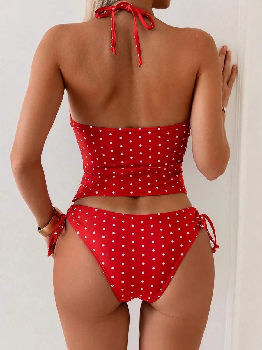 Lorena | Elegante, Corrigerende 2-delige bikiniset met strik