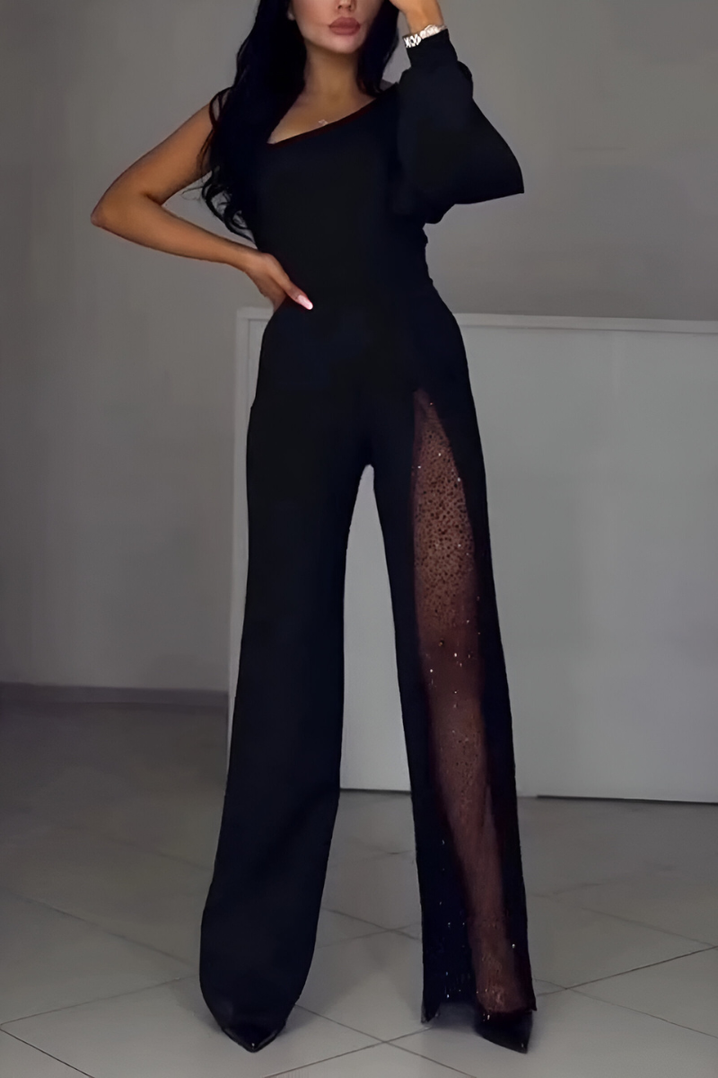 Melanie - Moderne jumpsuit met wijde pijpen