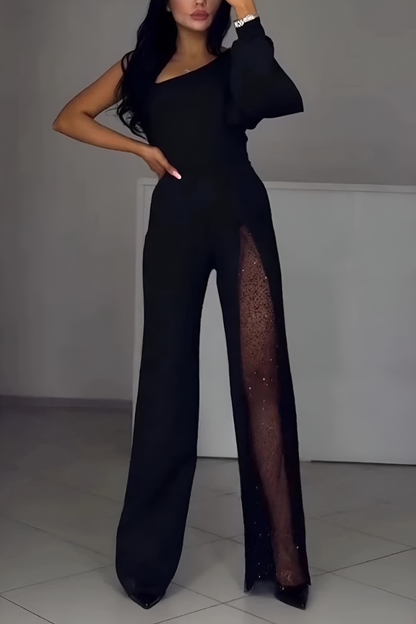 Soof | Elegante jumpsuit met glanzende details
