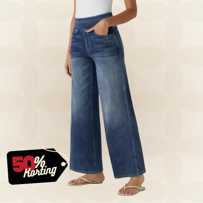Tessa – Comfortabele jeans - broek met hoge taille en stretch
