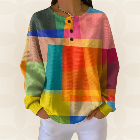 Angela - Kleurrijk Vintage Sweatshirt