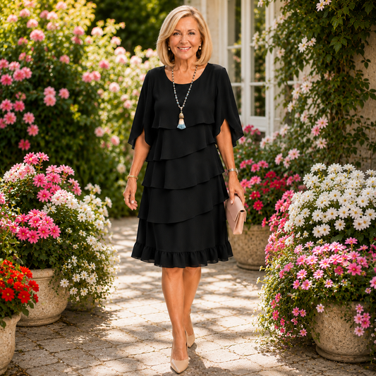 Eefje | Elegante Comfort Ruffle Jurk