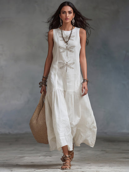 Everdien | Mouwloze Maxi Jurk