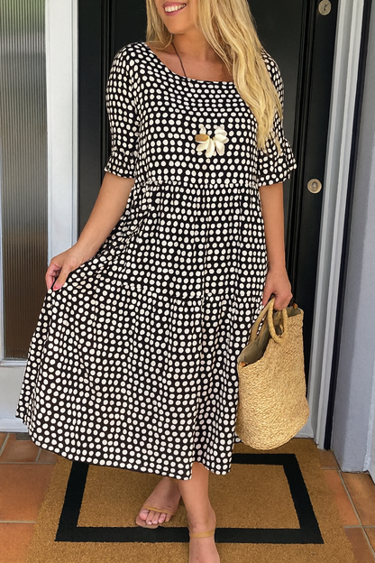 Noémie™ — Elegante natuurlijke midi jurk