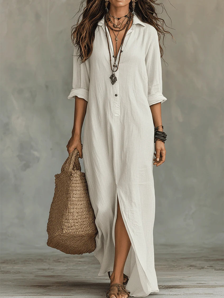 Trudy | Flatterende Maxi Jurk