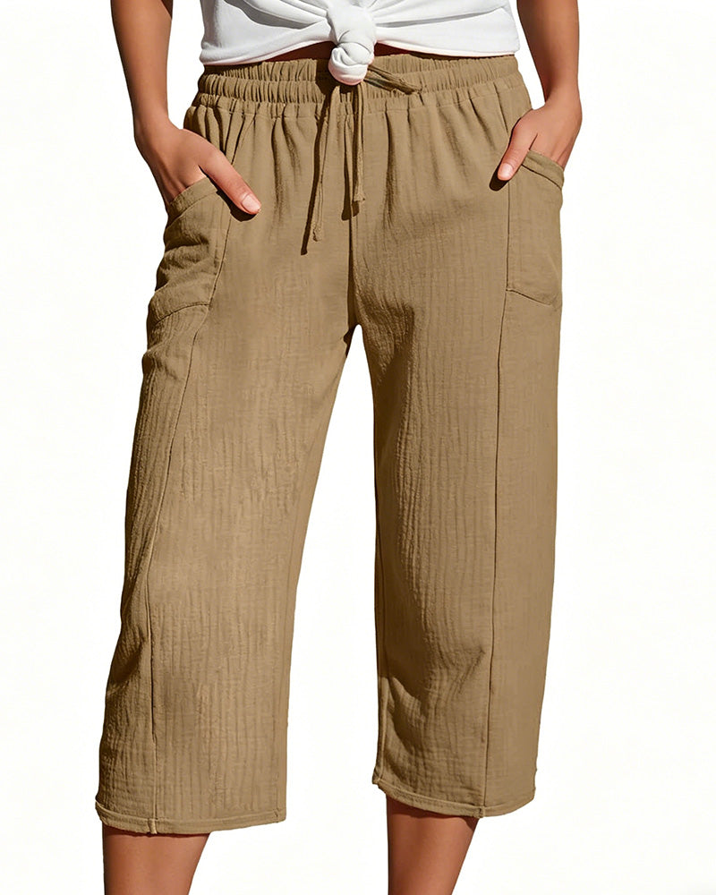 Cécile | Comfortabele Driekwart Broek