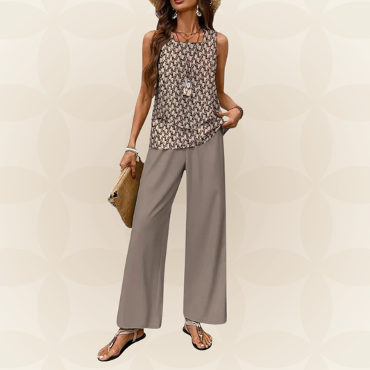 By Esmee - Premium tweedelige set met mouwloze top en broek