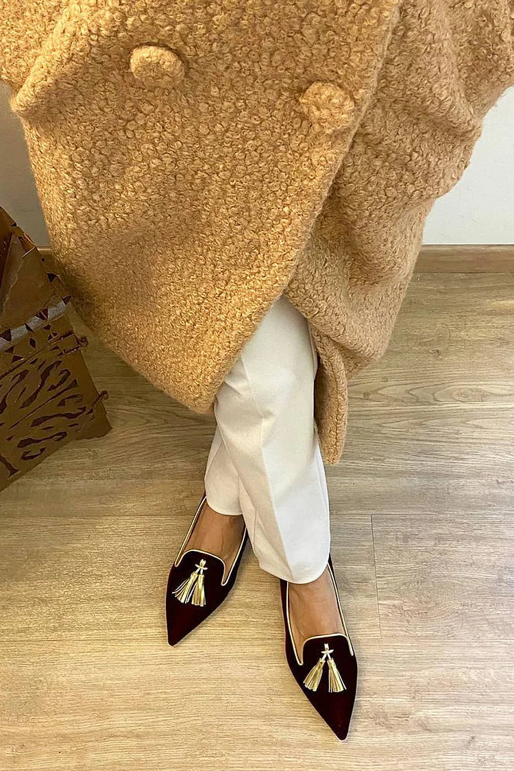 Portia™ |Boho-moccasins met franjes