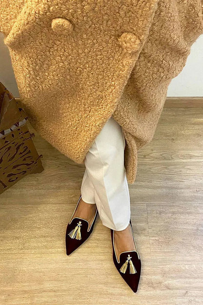 Portia™ |Boho-moccasins met franjes