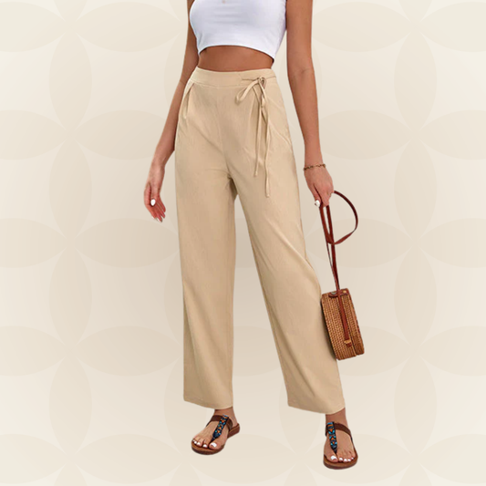 Danique - Casual Broek Met Wijde Pijpen