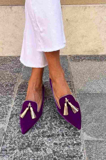 Portia™ |Boho-moccasins met franjes
