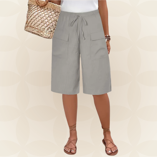 Clota | Korte broek met elastische tailleband - 1+1 GRATIS