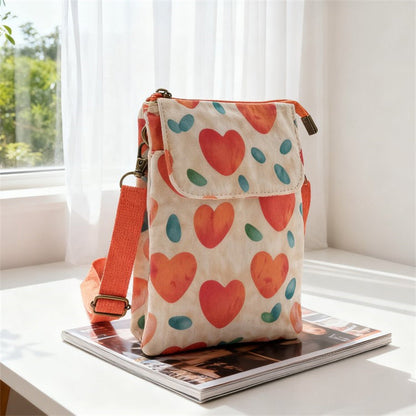 Elvira - Vintage Schoudertas met rits en magnetische sluiting