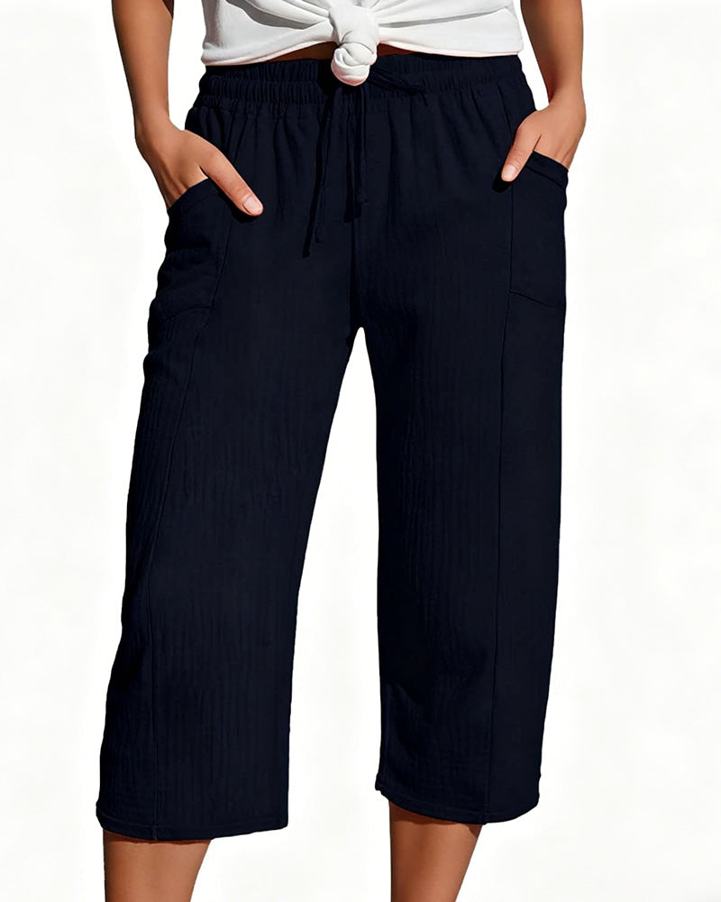 Cécile | Comfortabele Driekwart Broek