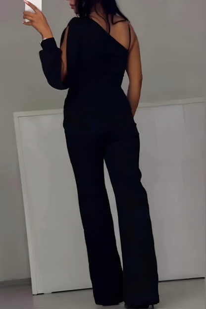 Melanie - Moderne jumpsuit met wijde pijpen