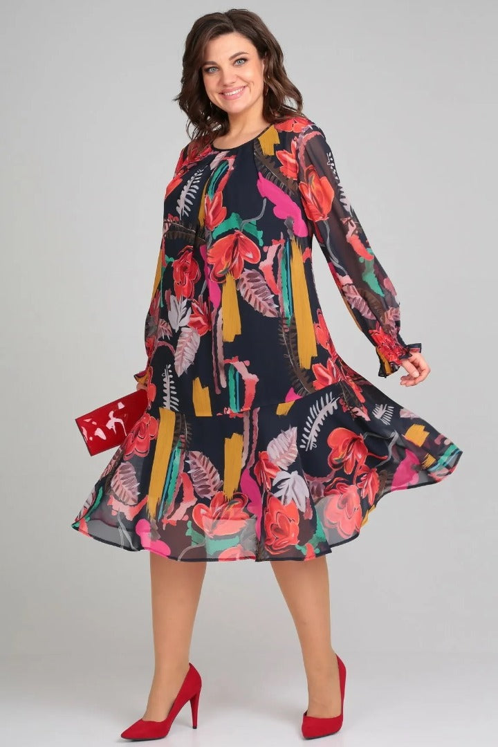 Florida – Elegante bloemenjurk