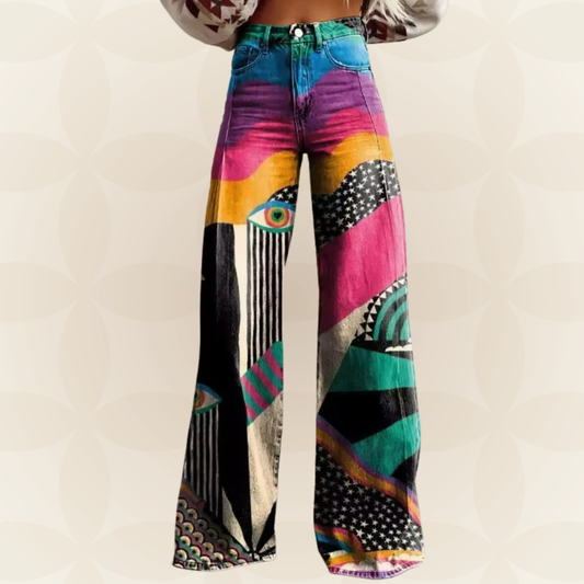 Talia - Flared Broeken Boho Chic