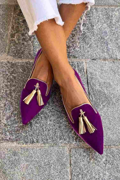 Portia™ |Boho-moccasins met franjes