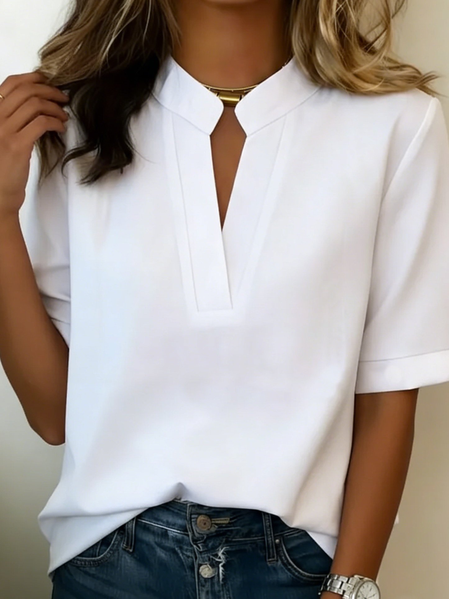 Karlijn | Elegante blouse met verfijnde kraag