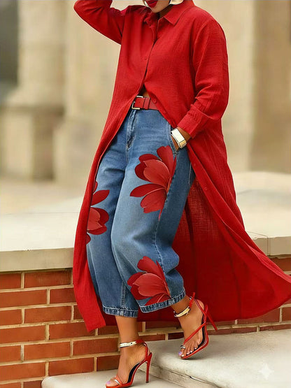 Emma | Elegante Loose fit spijkerbroek