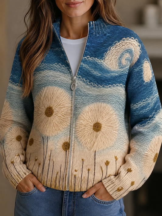 Yolanda™ | Paardenbloemweide Gequilt Zip Vest