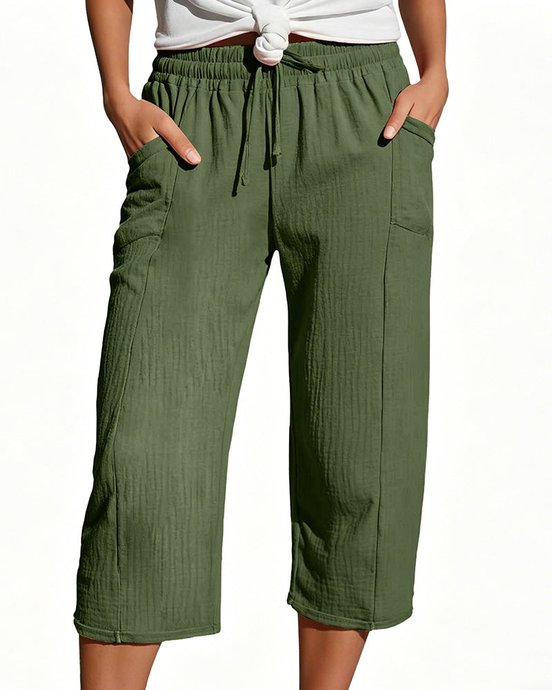 Cécile | Comfortabele Driekwart Broek