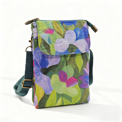 Elvira - Vintage Schoudertas met rits en magnetische sluiting